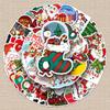 50PCS Christmas Cartoon Waterproof Stickers for Suitcases, Scooters, Computers & Tablets