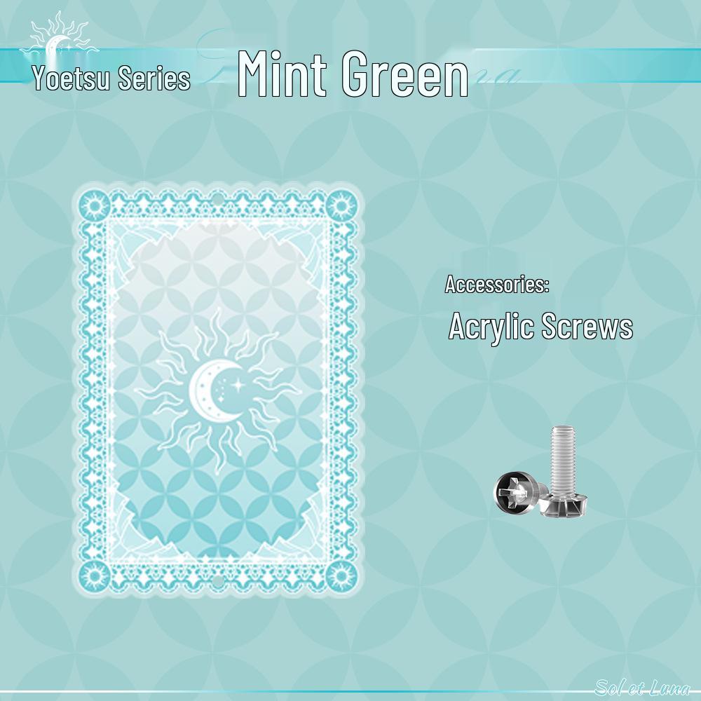 Yaoyue Series Acrylic Anime Card Display Frame with Colored Interlayer - Small Valley Beauty Storage Box