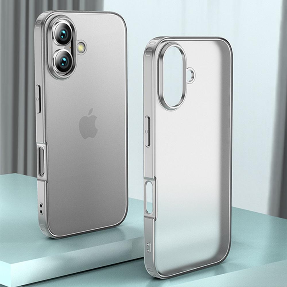 For iPhone 16 Case PC+TPU Phone Cover Airbag Protection