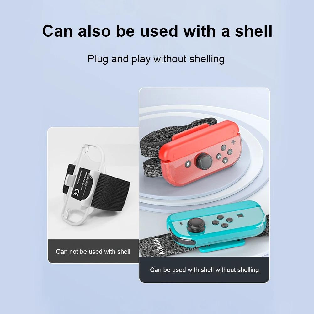 For Nintendo Switch Just Dance Game Accessories for Joy-con Controller Adjustable Clamp Elastic Wristband Dance