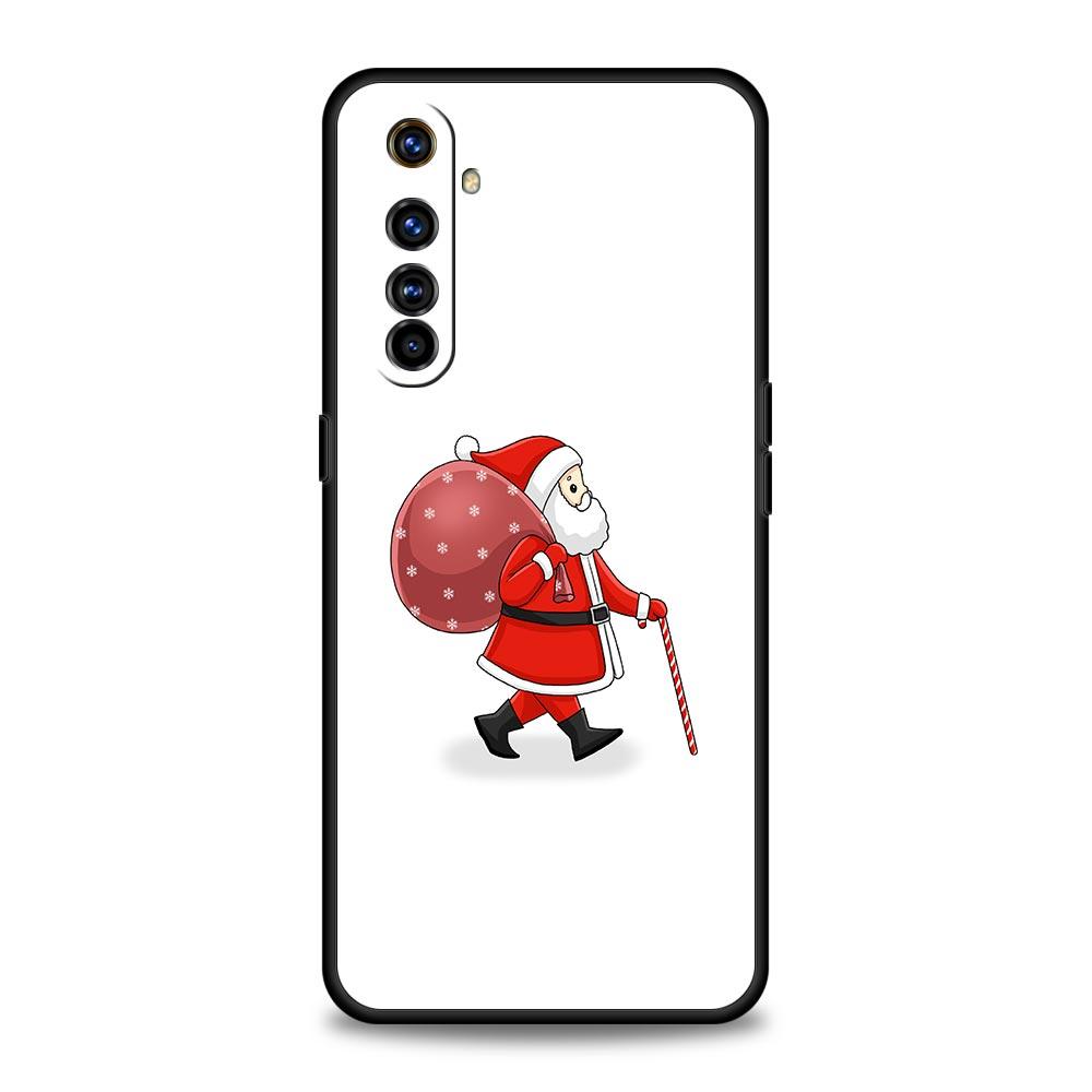 For Realme GT Neo 2 3 3T 5 Phone Case For Realme 12 11 5G 10 9 8 5G 7 6 GT5 GT3 GT2 Pro C21 C11 C25 Cover Christmas Santa Claus