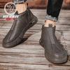 Autumn and winter new side zipper middle help casual tooling trendy shoes Martin boots retro men's shoes