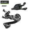 Microshift Advent 1x9 MTB Derailleur Kit: Achterderailleur, Shifter, 42T Cassette