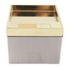 Recessed Floor Socket 2 Prong Outlet and USB Port Stainless Steel Electrical Receptacle Box Kit