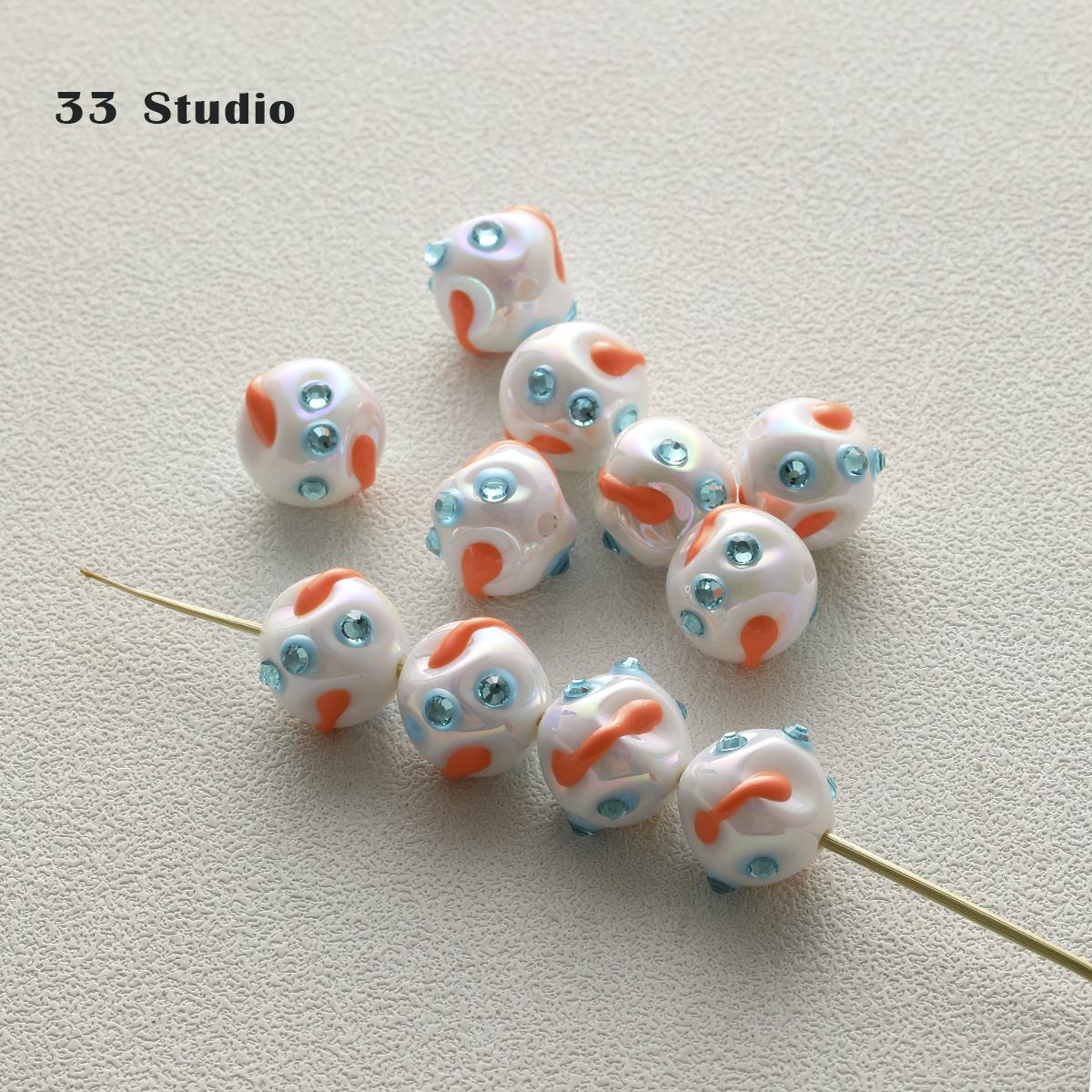 

Чистая ручная роспись бусины наклейки набор бриллиантов жемчуг DIY ювелирные аксессуары материал упаковка бусины автомобиль кулон сотовый телефон цепочка бусины 05#