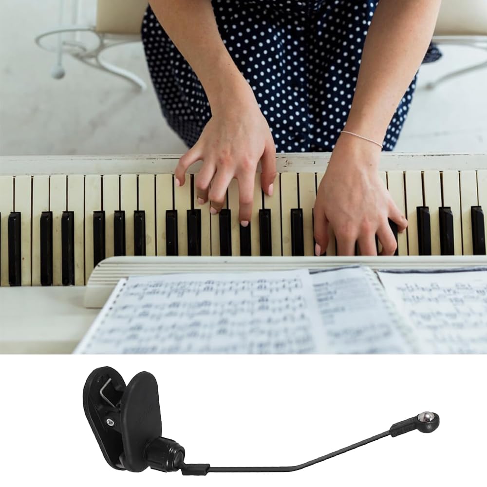 DFsucces Piano Sheet Music Sheet Music Page Sheet Music Adjustable Black Clips, 2-Pack, Silicone, Clips, Clips, Holders, Angle, Convenient,