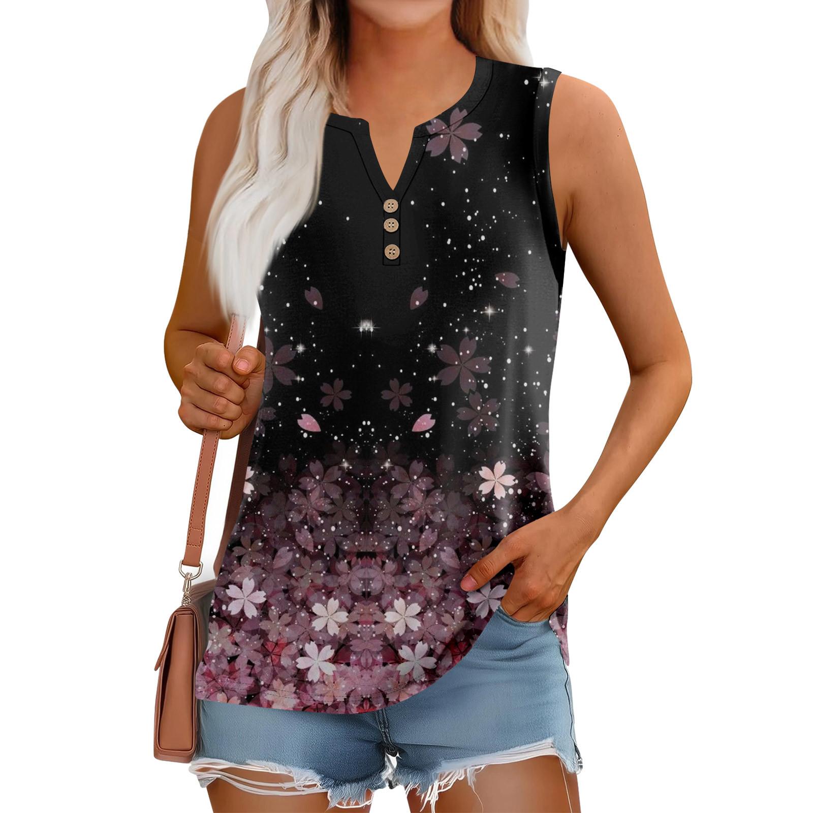 

Женский летний жилет, свободный, однотонный, с пуговицами, V-образным вырезом, повседневная рубашка без рукавов L чёрный