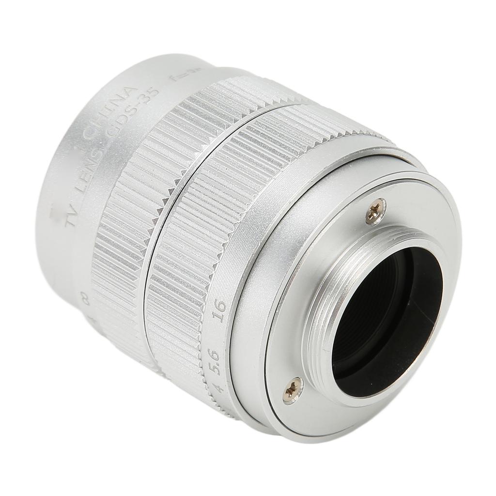 35mm 2/3 Manual Lens F1.7 Large Aperture Fixed Telecine Lens for C Mount Mirrorless Camera