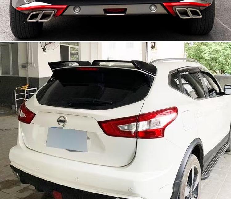 Nissan Qashqai Rear Spoiler Modification: No-Drill Painted Diffuser & Stabilizer Wing.