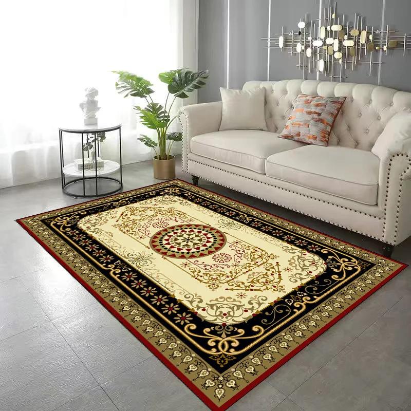 

Кристаллический бархат Ковер в европейском стиле – Цветочный квадратный ковер для гостиной для спальни прикроватный, придверный коврик 60*90cm