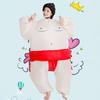 Apparlxer Sumo Wrestler Inflatable Kigurumi Fun Sumo Fits Cultural School Performance Fun for Kids and Adults Costume, 3-Piece Set, Costume,