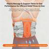 Ergonomic Lumbar Support Belt Heating Therapy And Vibrations Massage For Improved Postures And Reduce Fatigue During Daily Activities