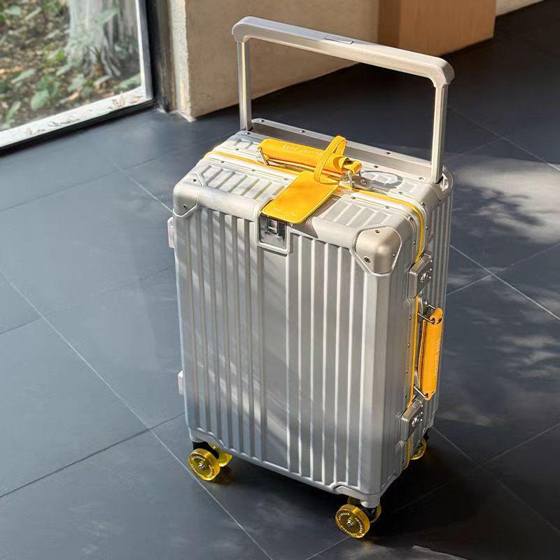 Silent Universal Skate Wheel Suitcase - 20" Boarding Password Box & 24" Trolley Case for Women