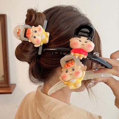 Crayon Small New Cute Ins Hairpin Women's Head Large Disc Hair Grab Clip 2025 Shark Clip Headgear