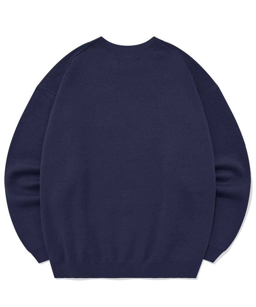 SAINTPAIN Sp Jacquard American Knit Sweater - Navy