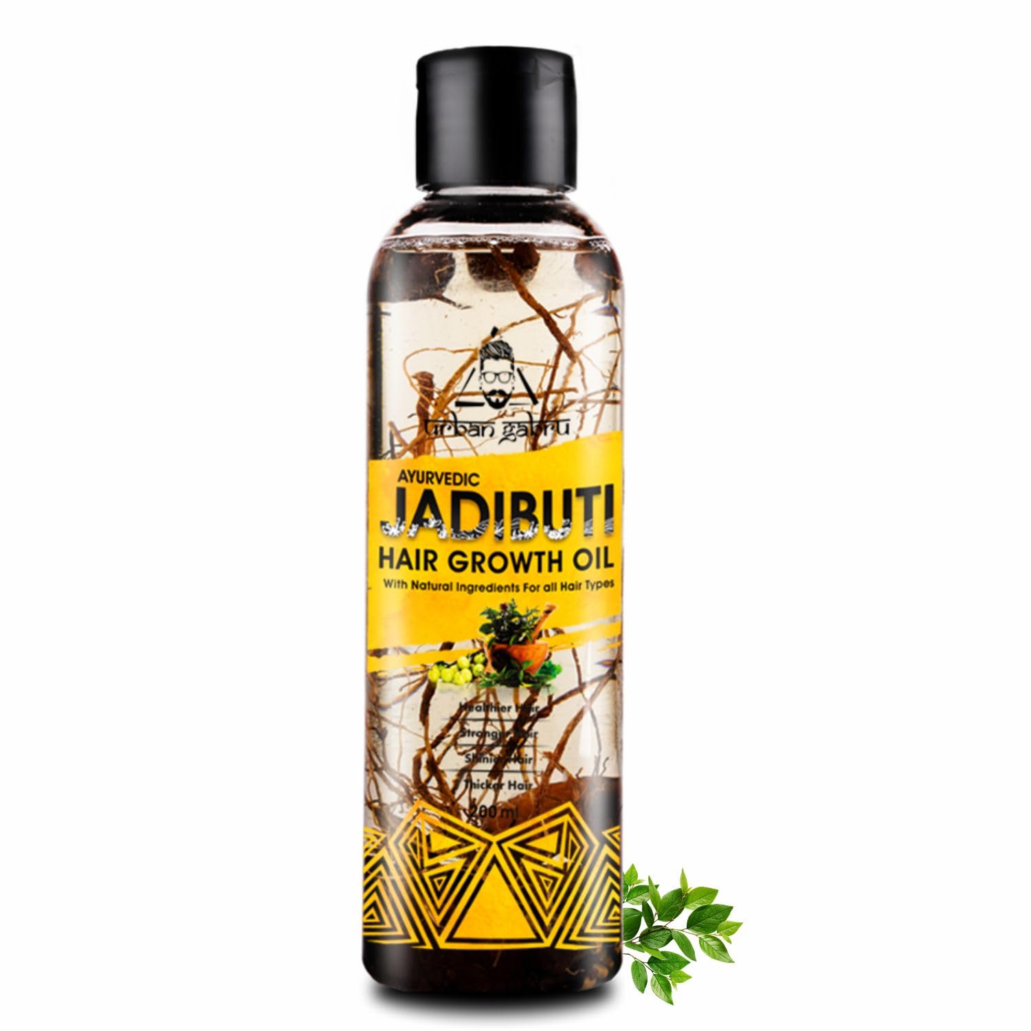 

UrbanGabru Ayurvedic Jadibuti Hair Care Oil 200 Ml For Stronger Looking Hair Shine And Daily Scalp Massage Use