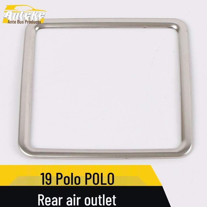 Compatible with 19 Polo Models: Rear Air Outlet Trim Ring & Air Conditioning Vent Decorative Sticker.