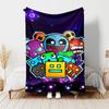 1pc Blanket Geometry Dash1 Print Design, Lightweight Blanket for Sofa, Bed- Soft &Warm, Gift for All Seasons like Christmas, Halloween