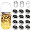 Solar Powered Mason Jar Lid Insert Fairy String Vine Led Lantern Lights Patio Garden Bottle Porch Night Wedding Party Decoration
