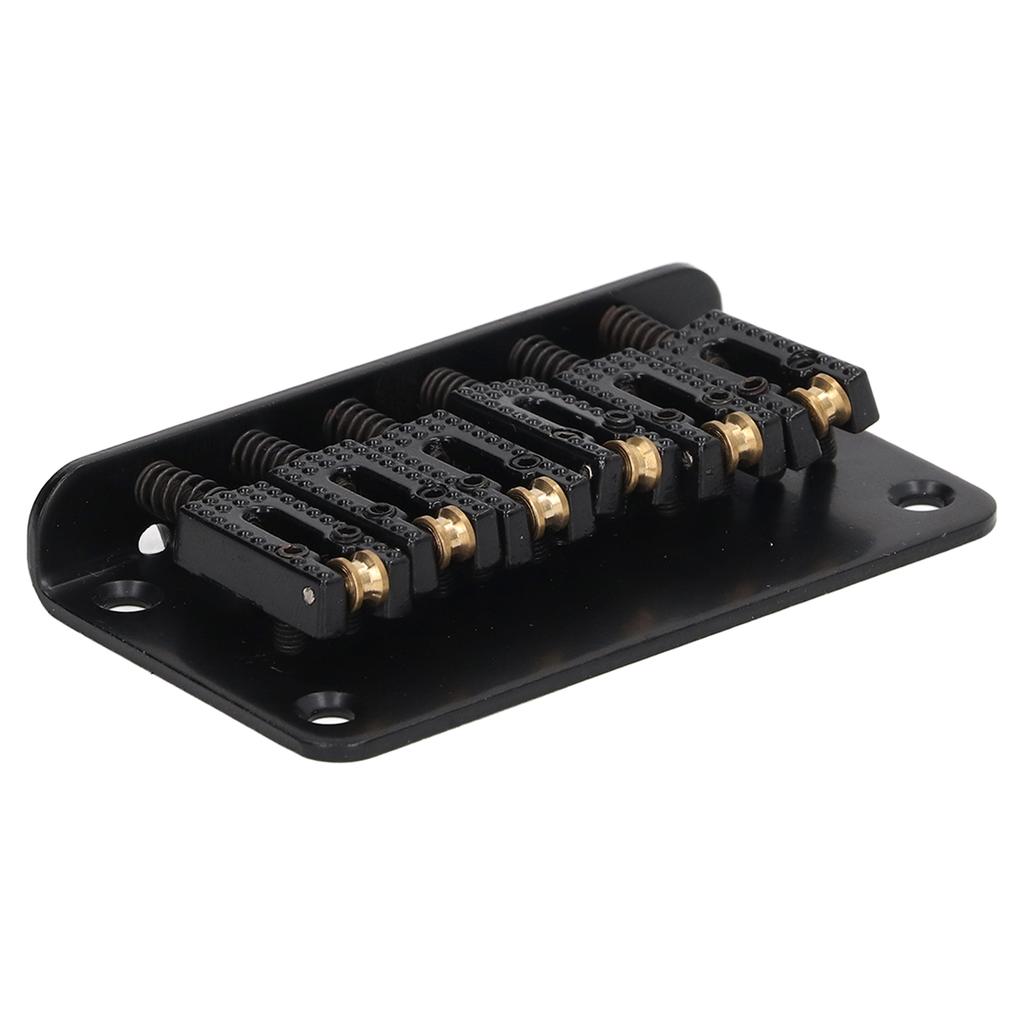 Hardtail Sadelbro 6 Strenger 78mm Sinklegering Kobber Elektrisk Gitar Bro for Erstatning Svart