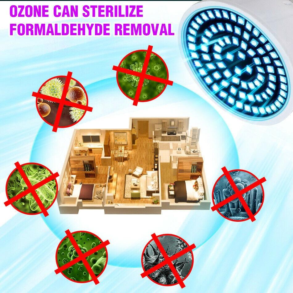 UV Sterilizasyon UVC Ultraviyole Antiseptik Lamba GU10 E27 MR16 5W 72 LED Dezenfeksiyon Işığı Parlak