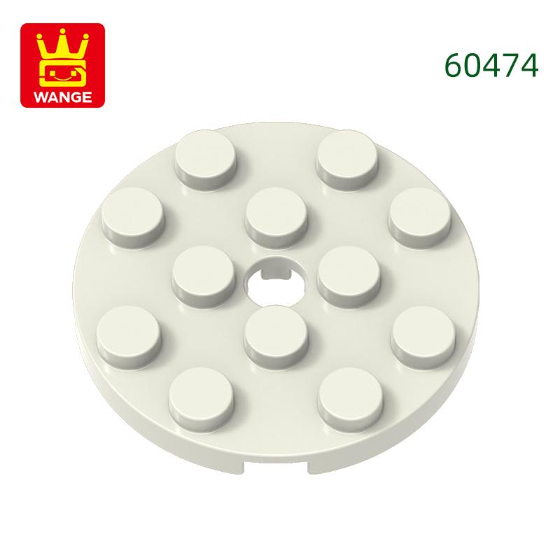 64Pcs/lot 60474 Round 4x4 featuring Pin Hole Construction Bricks Moc Technical Accessories Works With featuring Brick Toy Kids Gift Idea