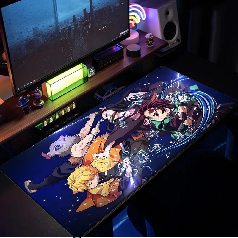 Anime Slayer Characters Mouse Pad, Rubber Base, Mouse Pad for Gamers and Office Use, Gaming Desk , Easy To Clean Mat Christmas fan gifts