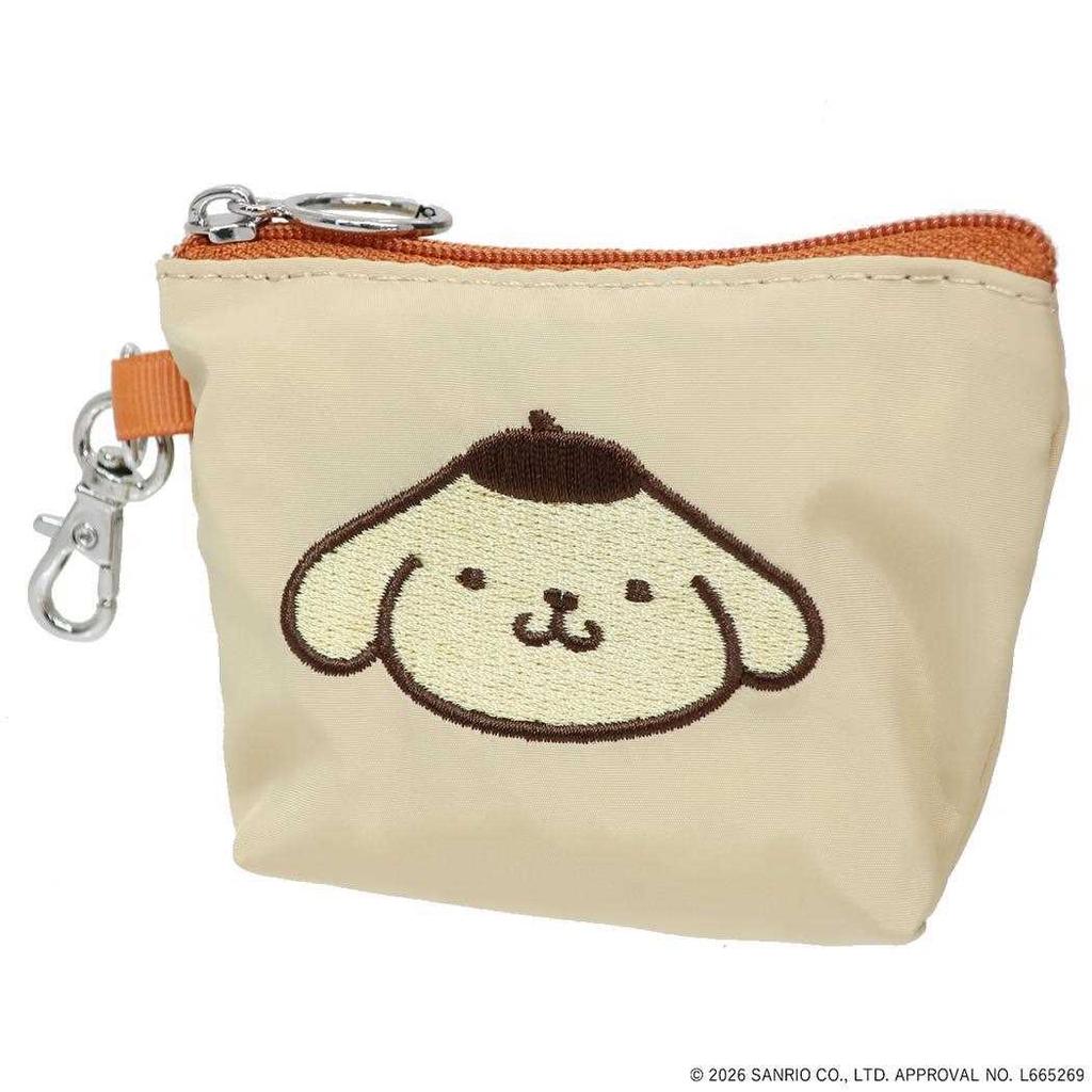Pompompurin Mini Pouch Micro Trapezoid Sanrio Characters Basic FA B Japan Small Item Storage Cute Character Goods Mail Delivery Available Cinema