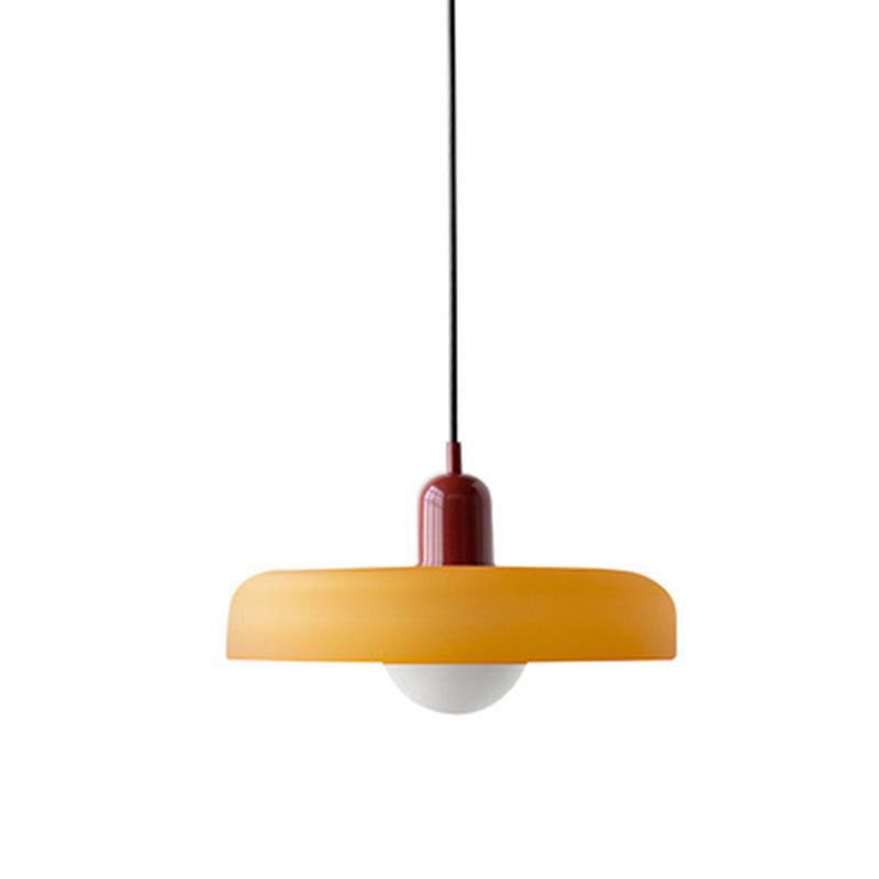 Danish Mid-Century Cream Green Retro Glass Chandelier for Restaurants & Bars