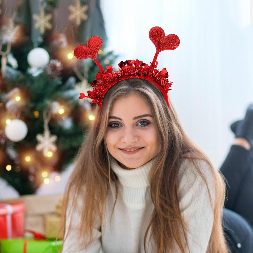 Valentine's Day Heart Headband Cute Festive Headwear Cupid Costume Accessory Christmas Valentines Day Props Hair Accessories