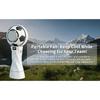 2026 model football handheld fan, cooling turbine, portable, small, neck-hanging, high-speed, cold compress, rechargeable fan