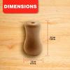 Amazing Drapery Hardware 6 Natural Stained Wood Cord Tassels in Vase Shape for Wood Blind and Roman Shade Pull Cords - Rustic Window Treatment