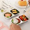 Stainless Steel Meal Preparation Container Double Compartments Lunch Holder For Offices Commutes And Outdoor Activity