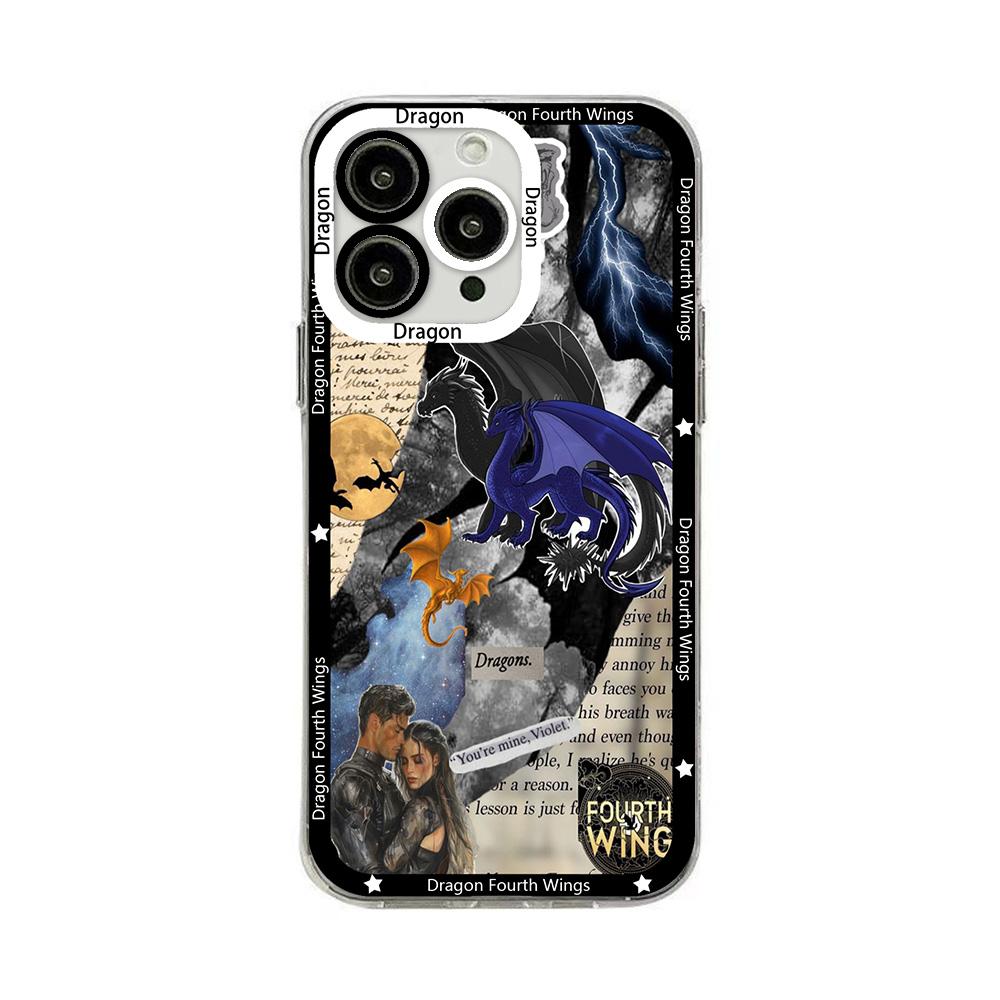

Dragon F-Fourth Wings Phone Case For Samsung A36 A26 A56 A16 A06 A55 A35 A25 A15 A05 A54 A34 A24 A14 A13 A53 A33 Clear TPU Cover Samsung A04e 4G