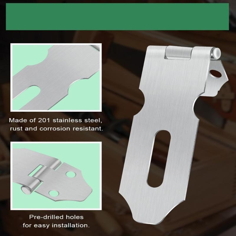 10lotsRusts Resistant Cabinet Door Latches Heavy Type Stainless Steel Locking Clasps for Tool Cabinets Drawers Organizers