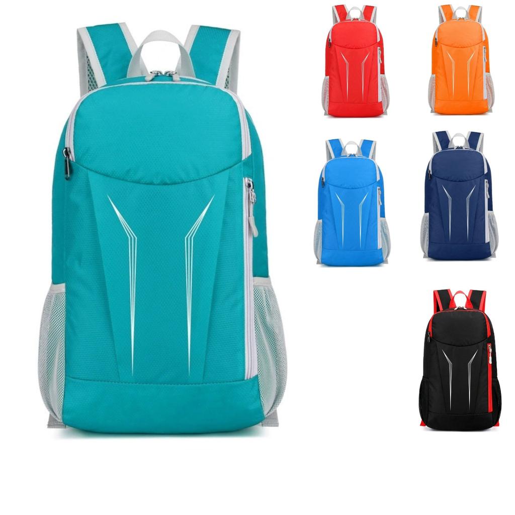 Outdoor Color Patchwork Backpack Folding Lightweight Hiking Cycling Waterproof Backpack