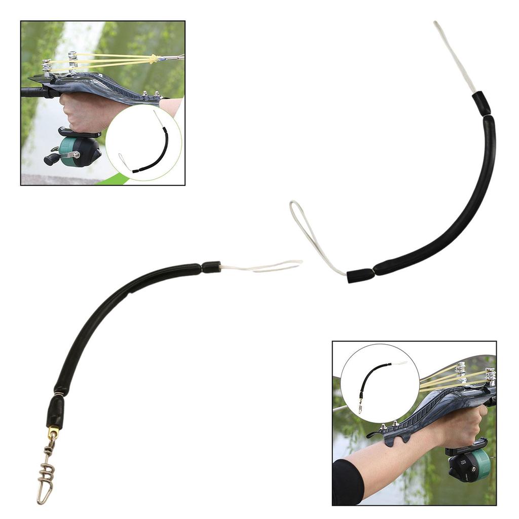 Black Heavy Duty Spearfishing Bungee Cord for Water Sports, Sailing, Kayaking
