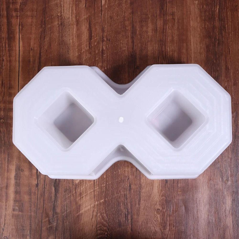 1Pcs Plastic Stepping Stone Paver Double S Concrete Path Maker Mold For Lawn Patio Yard Garden