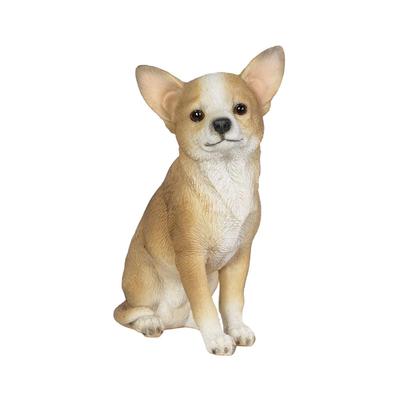 Ubia Oturan Chihuahua x 5 x 11 cm Oyuncak Figür Süs Hayvan Bahçe Dekorasyonu Köpek 8.3 H14037-B