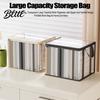 Stationery Storage Bag Clothes Bag Transparent Large Capacity Book Organizer with Zipper And Handle Design Portable for Home Dormitory Visible