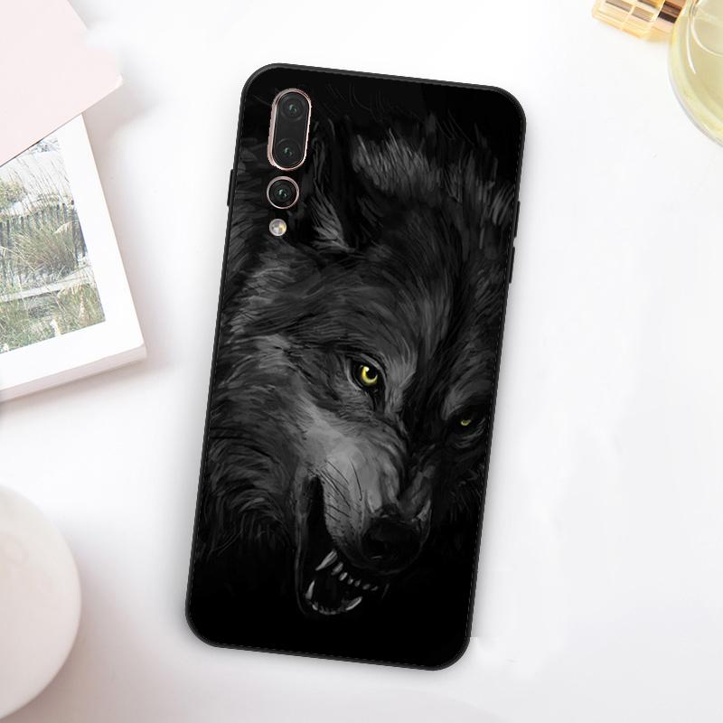 Angry Wolf For Huawei Nova Y60 Y70 Y90 Y72 Y73 Y61 Y91 7i 8i 11i 12i 12s 9 10 SE P20 P30 P40 Lite Case
