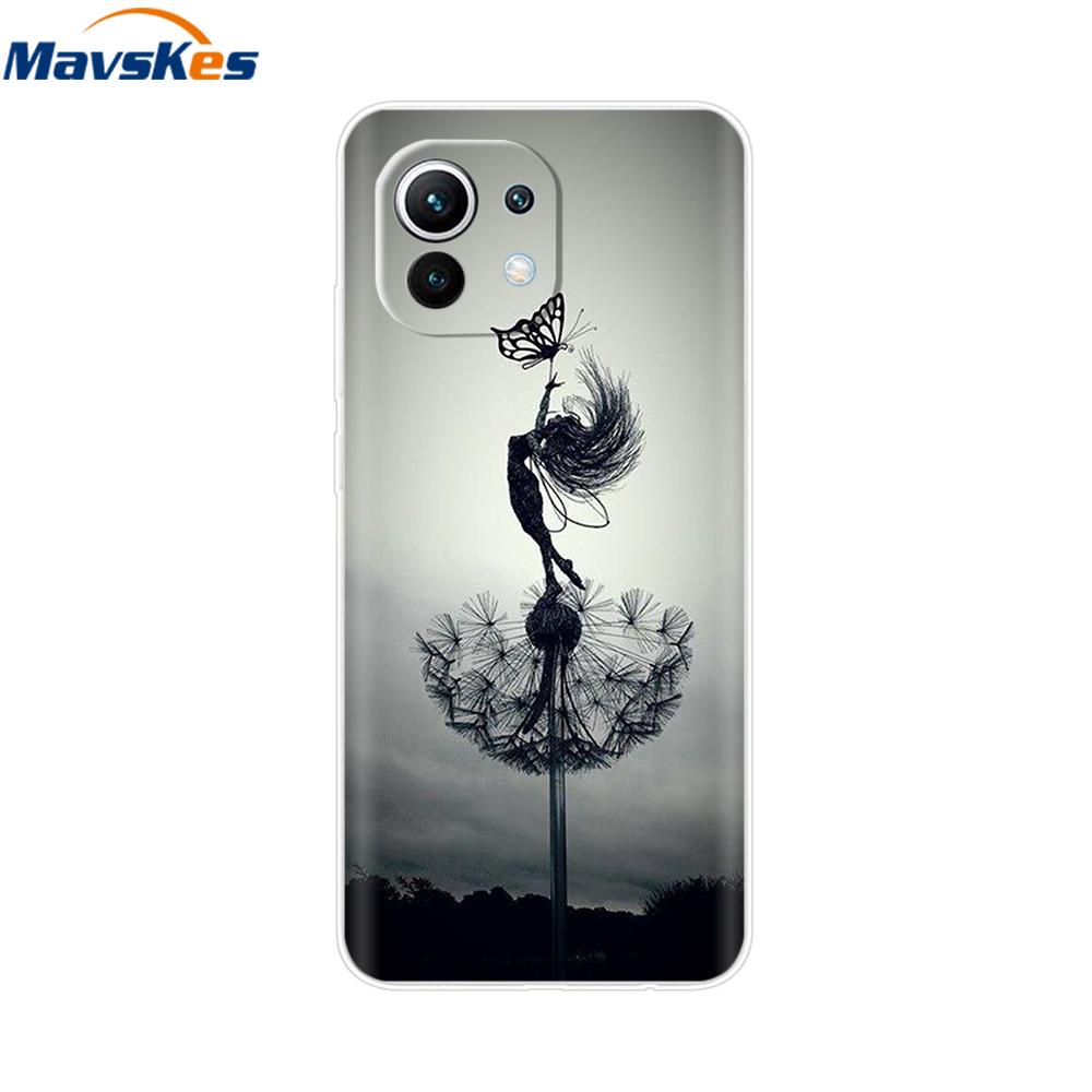 Clear Case for Xiaomi Mi 11 Lite NE 5G Mi11 lite Soft TPU Transparent Shockproof Phone Cover For Xiomi Mi11lite Mi 11 lite NE 5G