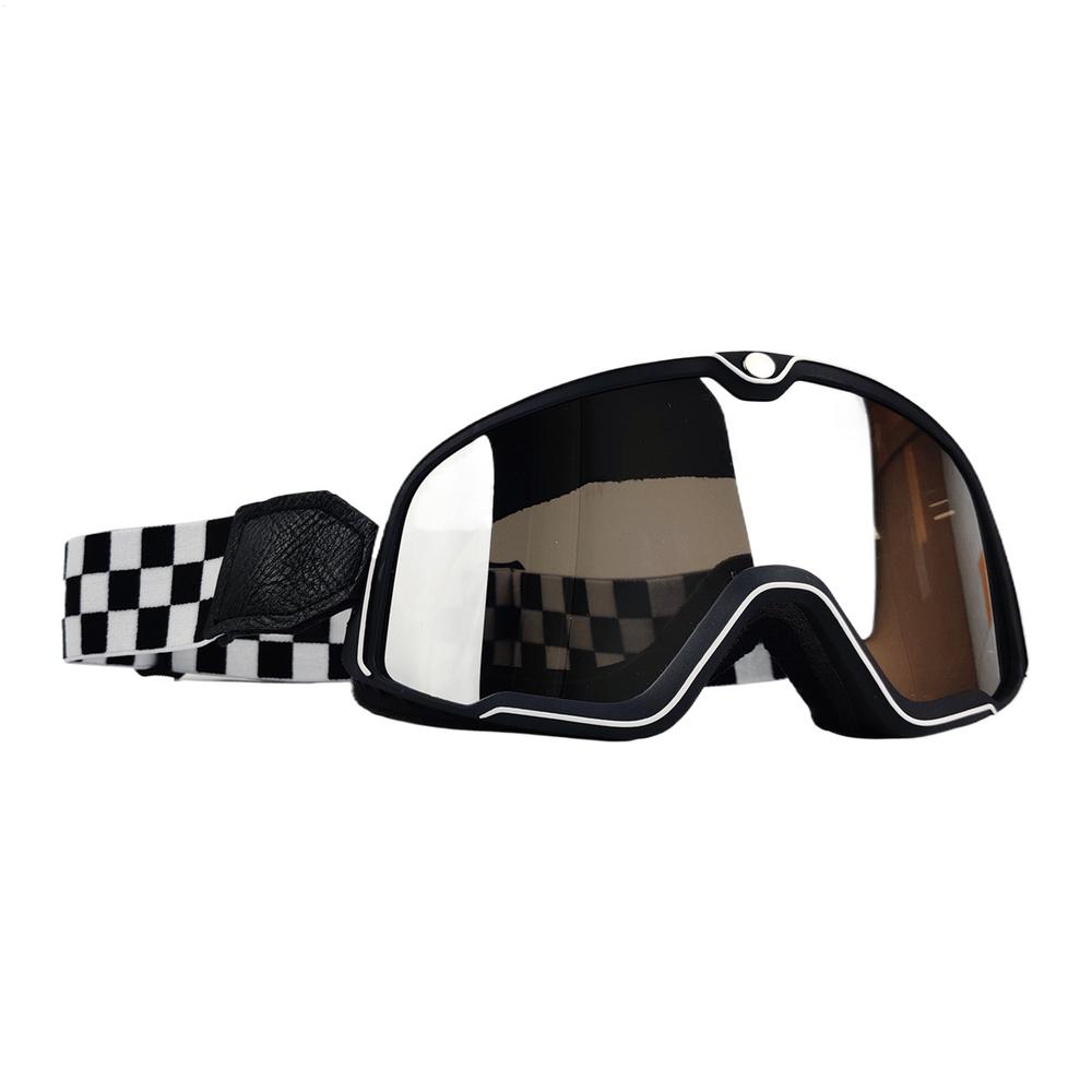 Occhiali da motocross retrò antivento Occhiali da equitazione Occhiali da moto Occhiali da sole antivento antipolvere per esterni