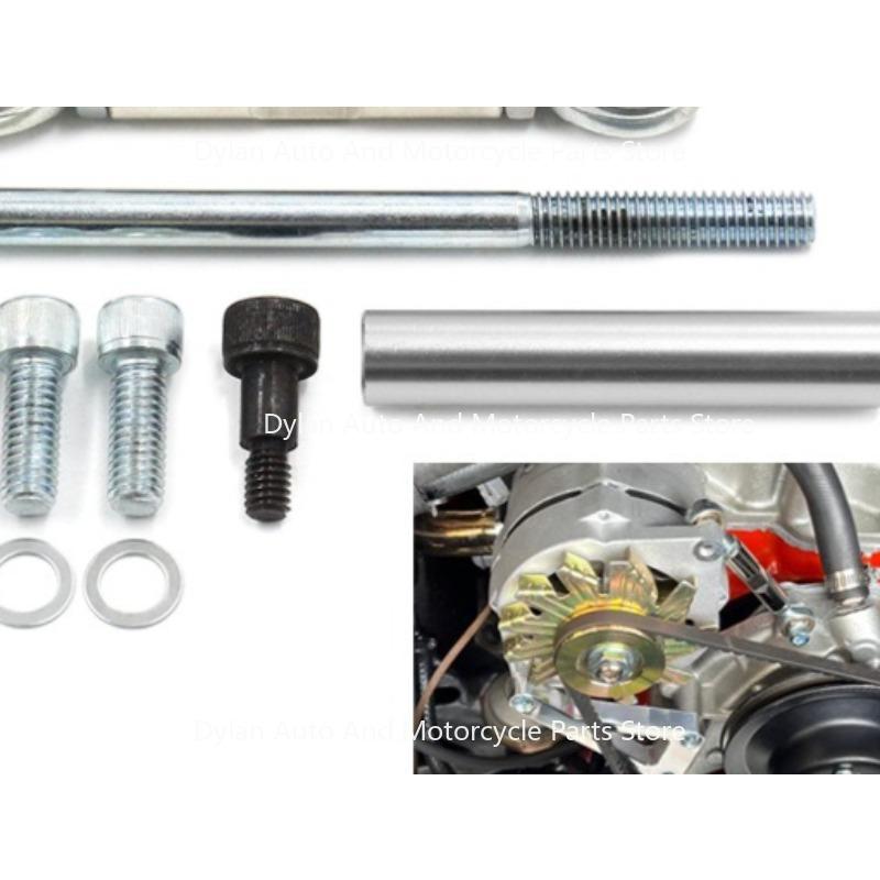 SBC Alternator Bracket Long Water Pump Aluminum Alternator Bracket Kit Polished for Chevy SBC 350 Small Block Engine