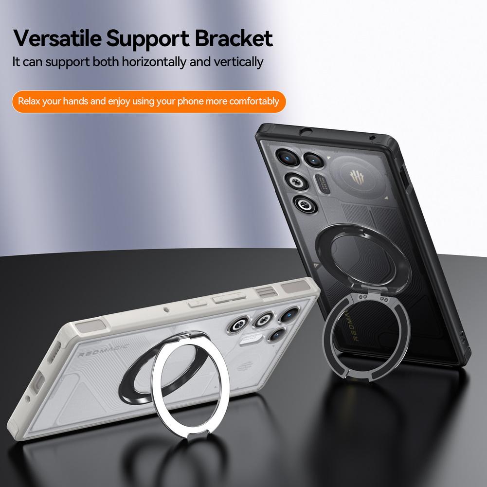 360° Rotatable Ring Holder Stand Case For ZTE Nubia RedMagic 11 Air RedMagic11 Pro Matte Anti-Yellowing Anti-Fingerprint Cover