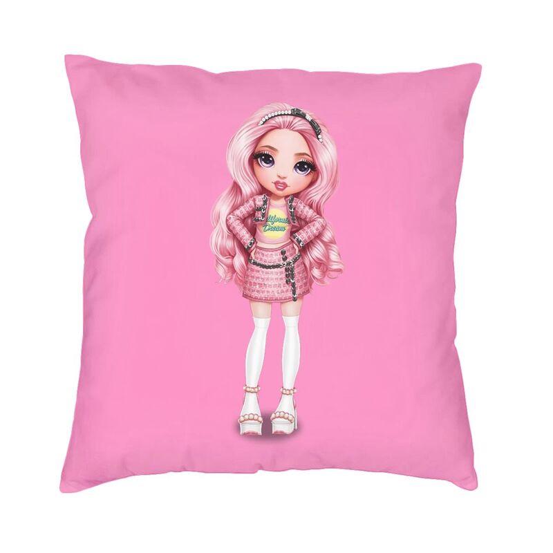 Rainbow High Dolls Characters Cushion Cover Soft Velvet Luxury Pillow Case Decoration Salon