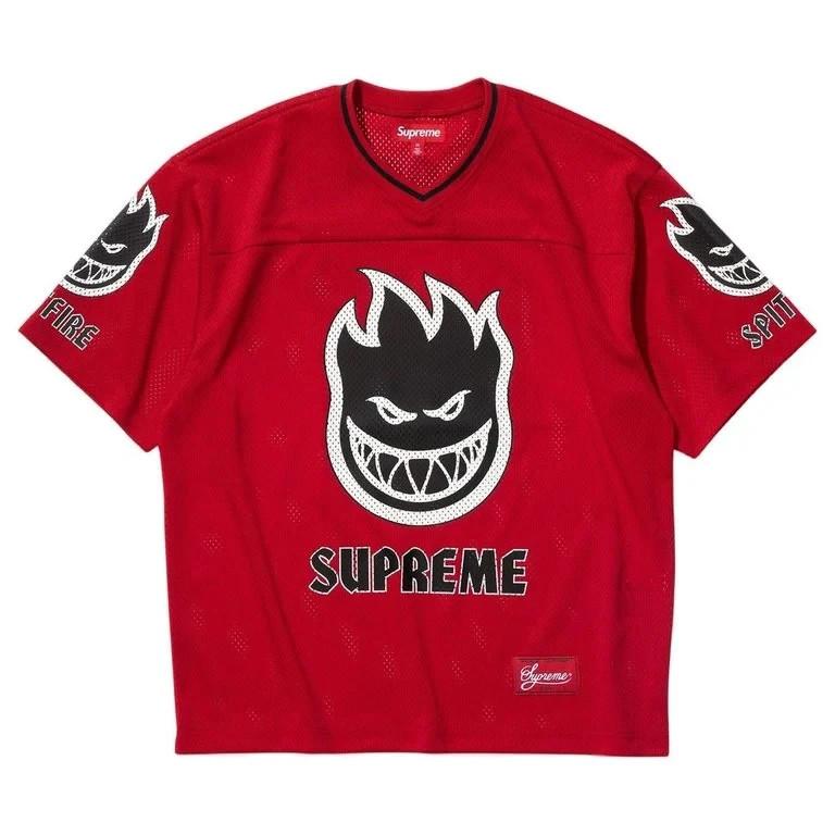 Supreme x Spitfire Football Jersey Red S