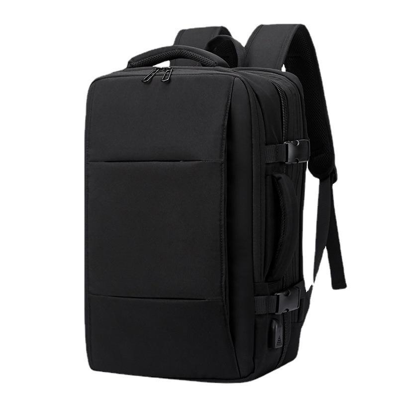Expandable Cross-Border Travel Backpack with Large Capacity, Wet/Dry Separation and Multi-Functional Design for Business, School, and Travel.