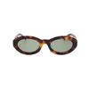 Saint Laurent Interwoven Letter Classic Series Vintage Style Oval Sunglasses Women Sunglasses SLM136/F-002