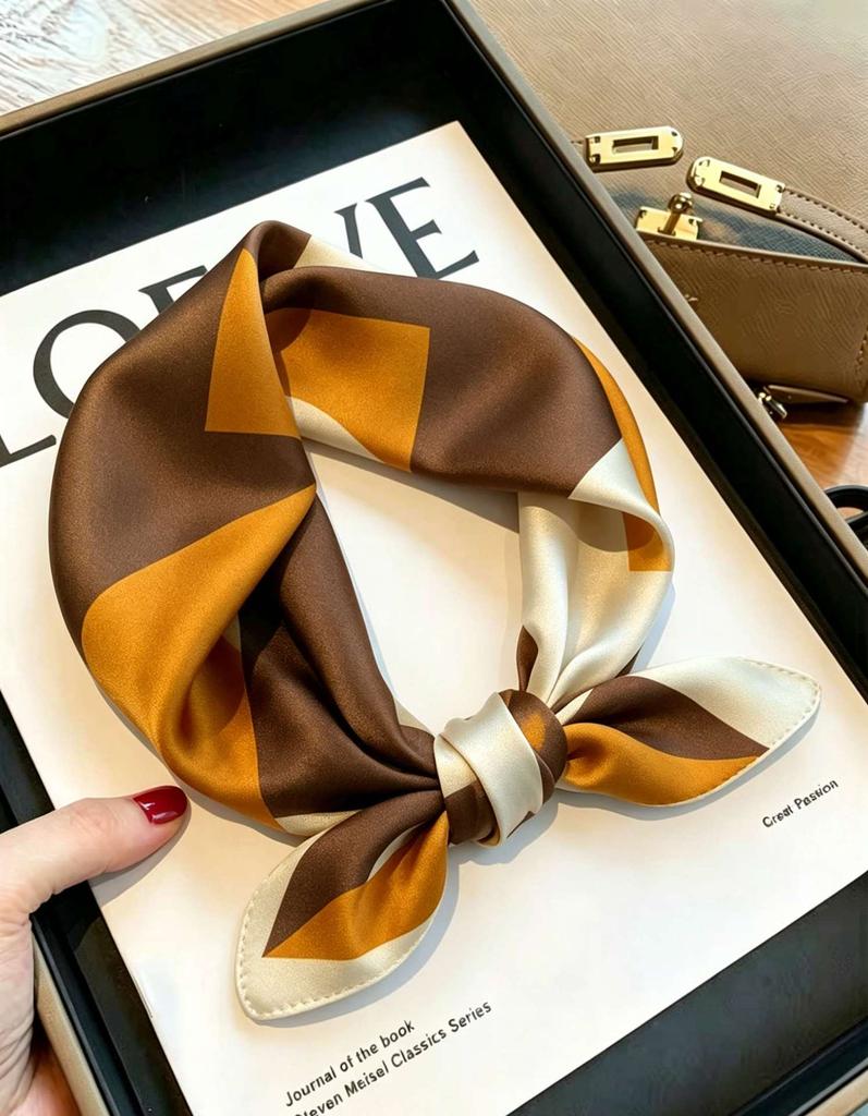 [111 Mulberry Silk] Silk Silk Scarf Spring Fashion Versatile Silk Square Scarf High-end Scarf Women